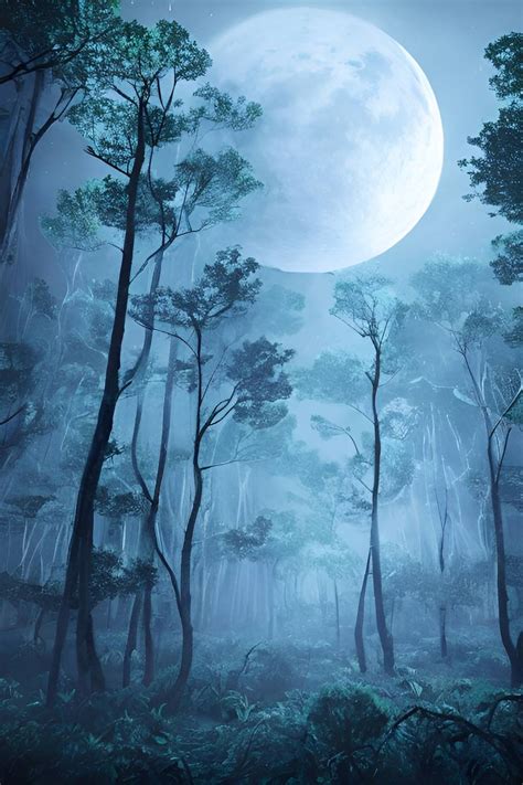 Moonlight Forest by ValkyrieEir on DeviantArt