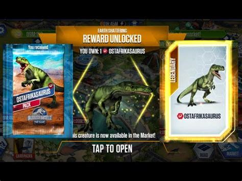 OSTAFRIKASAURUS UNLOCKED EARTH SHATTERING II Jurassic World The Game II