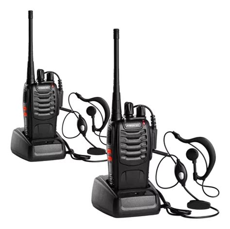 Kit 2 Radio Walk Talk 16 Canales 5 Km Baofeng 888s Ht Cuotas Sin