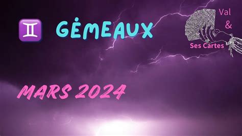 GÉMEAUX Un mois de renouveau Tirage MARS 2024 YouTube