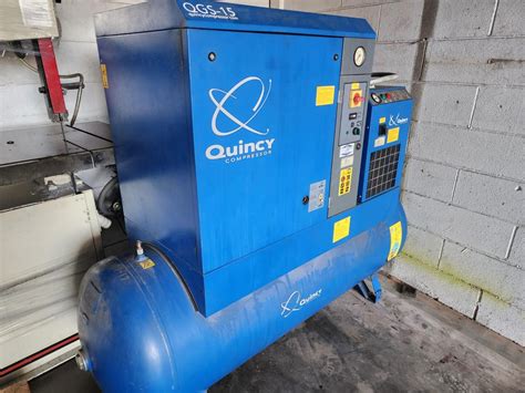 Quincy Qgs 15 Rotary Screw Air Compressor Item Location Pasadena Ca