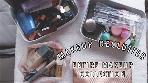 MAKEUP DECLUTTER My Entire Makeup Collection YouTube