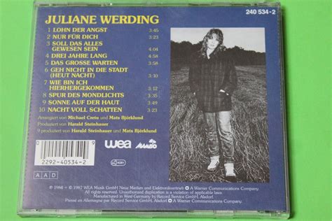 Juliane Werding Ohne Angst Cd 1984 Michael Cretu Enigma Kaufen