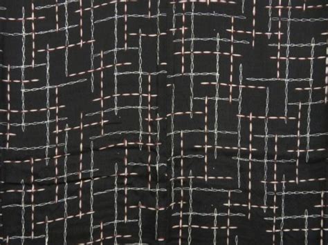 T Z Antique Japanese Kimono Silk Komon Black Kyoutokiyou