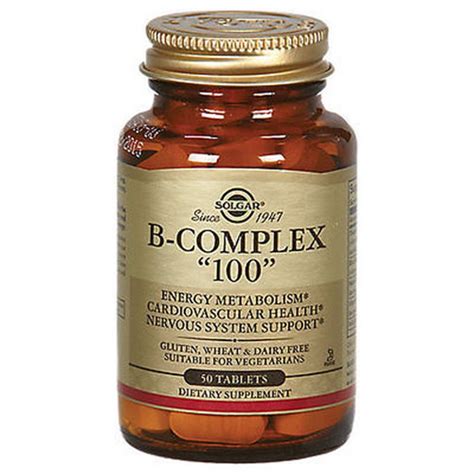 B Complex 100 50 Vegetable Capsules Solgar