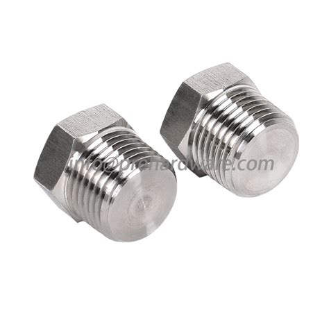 Npt Male 316 Stainless Steel Hex Head Male Pipe Plug Hardware Fitting