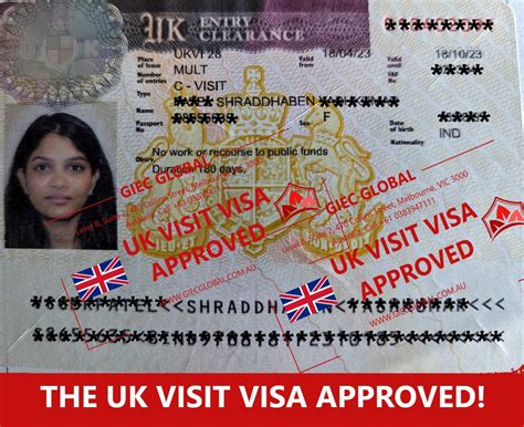 UK Tourist Visa Approved of Shraddhaben - GIEC Global