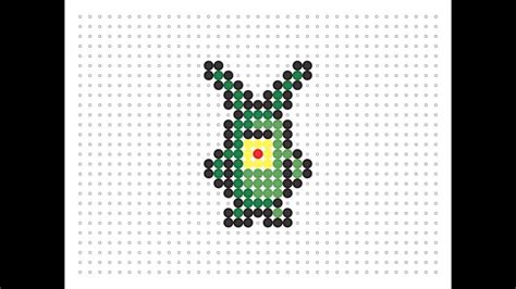 An Image Of A Cross Stitch Bunny With Dots On Its Chest And Ears