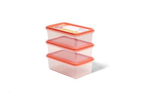 UNICA Plastic Food Storage Container With Air Resistant Lid Nestable