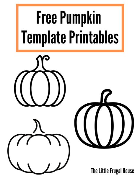 Free Pumpkin Template Printable - The Little Frugal House