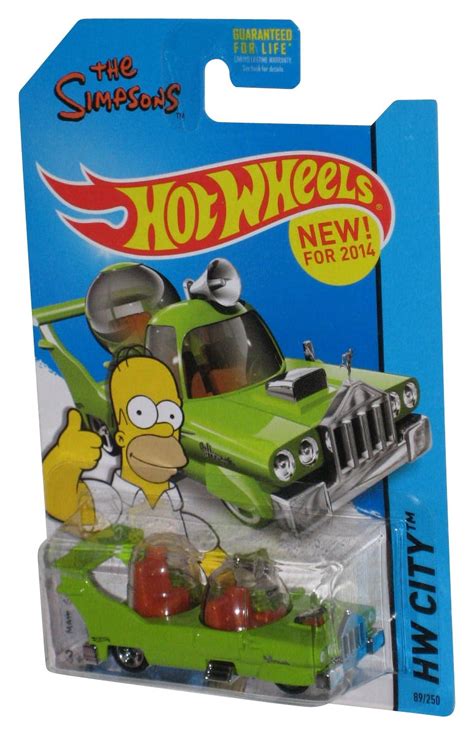 Hot Wheels Simpsons HW City Green The Homer Toy Car Walmart
