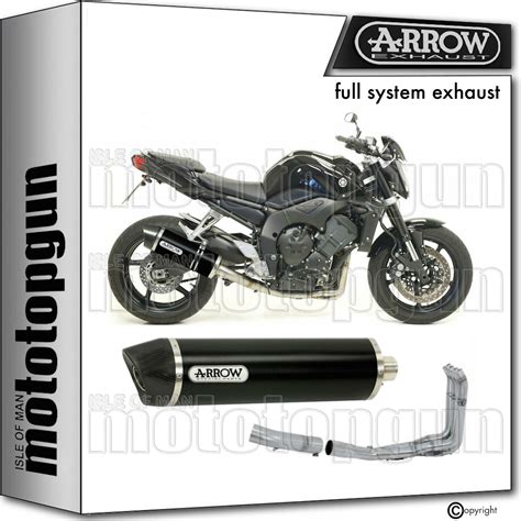 Arrow Full Exhaust Ok Maxi Race Tech Black Aluminium C Yamaha Fz