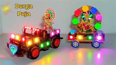 How To Dj Jeep Durga Puja Murti Visarjan Hanuman Ji Murti Decoration