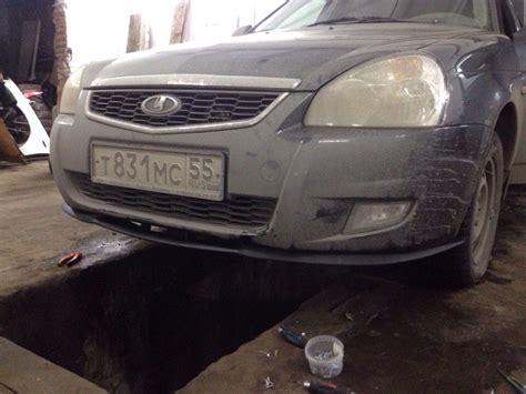 Губа Seat Lion Cupra R — Lada Приора седан, 1,6 л, 2014 года | тюнинг ...