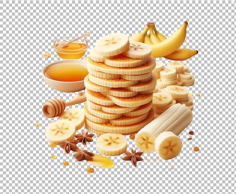 Banana Slices Isolated Premium Psd Premium AI Generated PSD