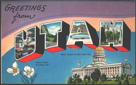 Vintage Collectible United States Postcards Utah Moodys Collectible