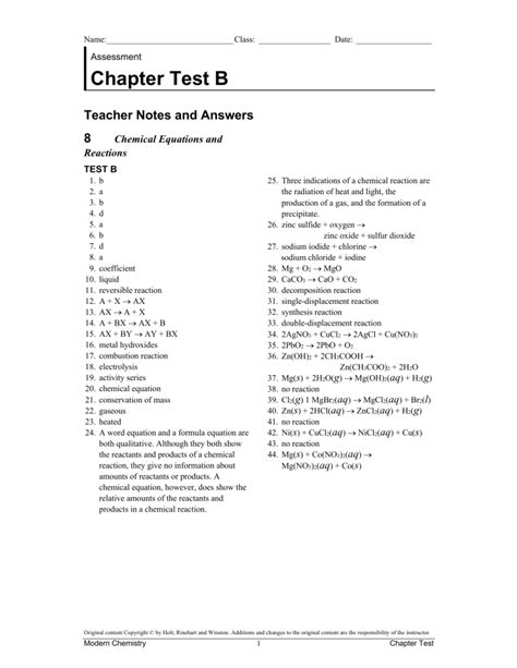 Chapter 8 Test With Answer Key Pdf