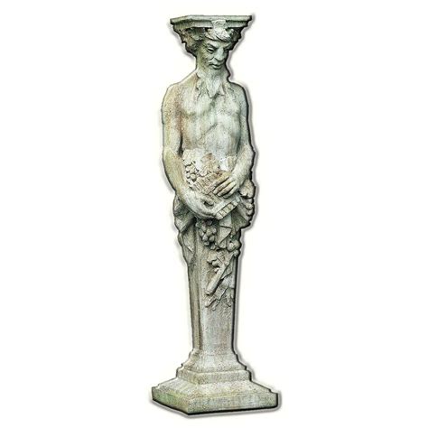 Tall Satyr Cast Stone Garden Statue