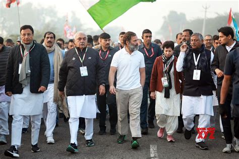 Nuh Congress Leader Rahul Gandhi With Party Leaders During Bharat Jodo Yatra Gallery Social