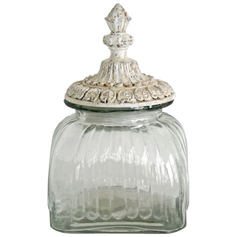 Vintage Style Square Glass Sweetie Jar Interior Flair