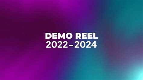 Demo Reel 2024 Edição De Vídeo Disponível Em 1440p Youtube