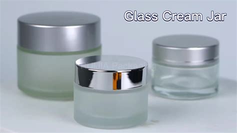 In Stock Face Cream Container Ml Ml Ml Ml Clear Frosted Glass