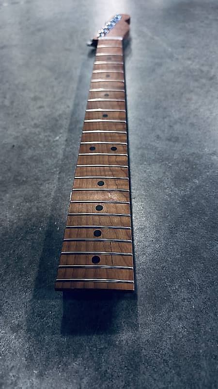 Warmoth Telecaster Neck Roasted Flame Maple Reverb