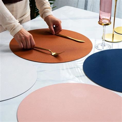 Our Modern Waterproof Pu Leather Placemats And Coasters Are A Great Way