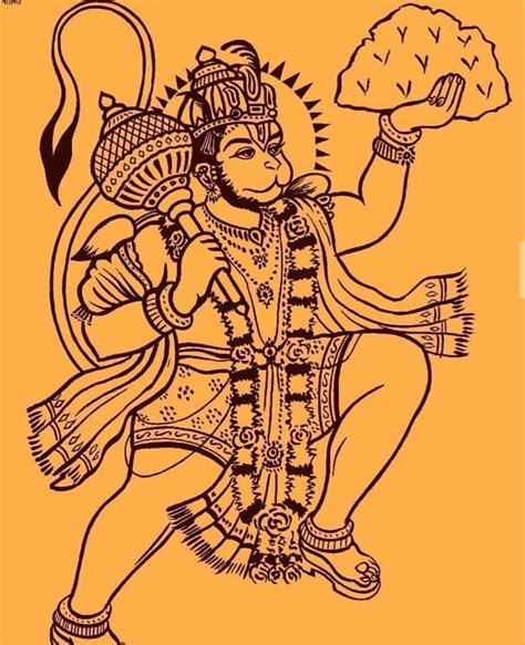 Pin By Suresh Dhawan On Jai Hanuman Interesting Drawings Hanuman