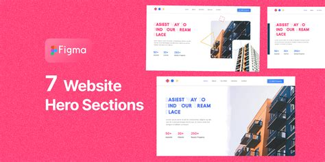 7 types of hero section for Real Estate | Figma