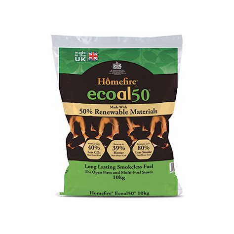 Homefire Ecoal 50 Smokeless Coal 10kg