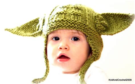 Yoda Knitted Hat All Sizes Star Wars Geeks Hat Yoda Jedi | Etsy