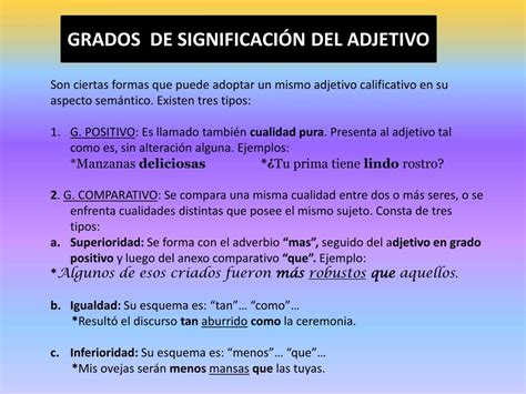 Ppt El Adjetivo Powerpoint Presentation Free Download Id2627022