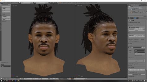 Nba K Ja Morant Cyberface Hair And Body Model By Emmanuel Yap