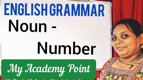 English Grammar The Noun Number Singular Plural Youtube