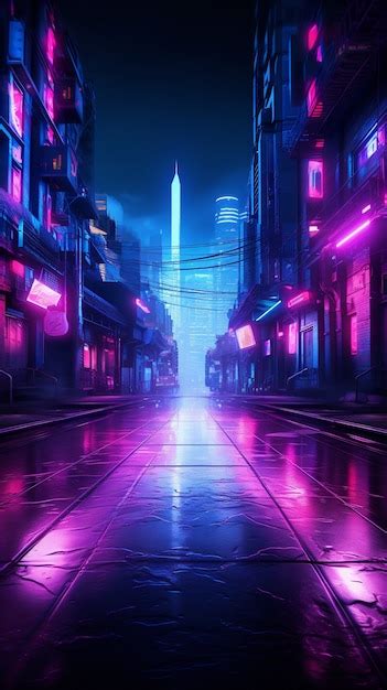 Paisaje Urbano Cyberpunk Foto Gratis