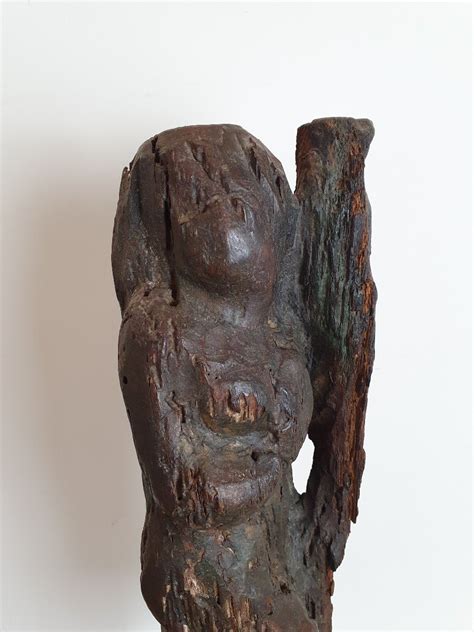 Proantic Naked Woman Wooden Sculpture XVIII