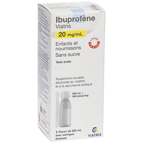 Ibuprofène Mylan 20 mg ml s s 200 ml Redcare Pharmacie