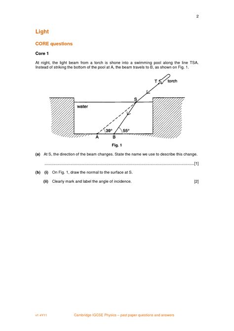 Solution Cambridge Igcse Physics 0625 Questions And Answers Studypool