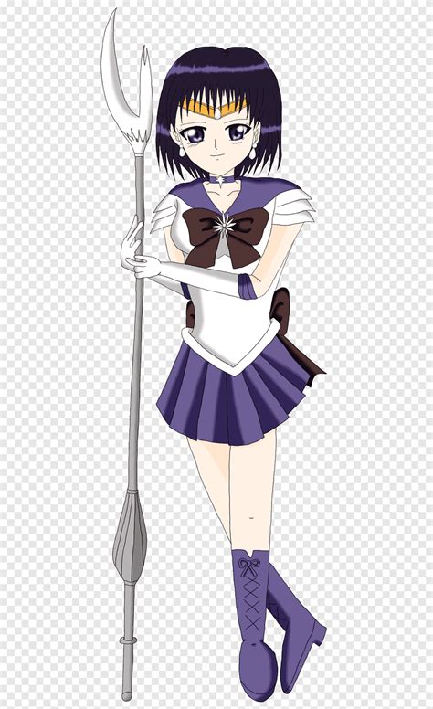 Costume Design Mangaka Anime Sailor Saturn Purple Cartoon Png Pngegg