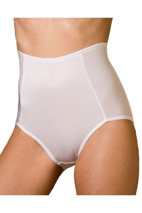 New Womens White Camille Shapewear Ladies Full Support Control Briefs