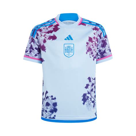 Camiseta Adidas España Segunda Equipación Mundial Femenino 2023 Niño