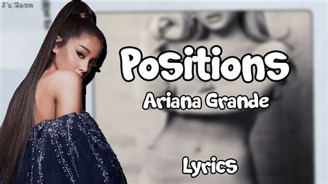 Ariana Grande Positions Lyrics YouTube