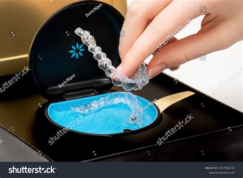 Invisalign Aligners Box Invisible Bracers Clear Stock Photo