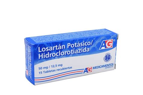 Losartán Potásico 50 mg Hidroclorotiazida 12 5 mg Caja Con 15