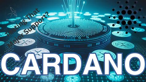 Cardano ADA Crucial Level Near Support Crypto YouTube