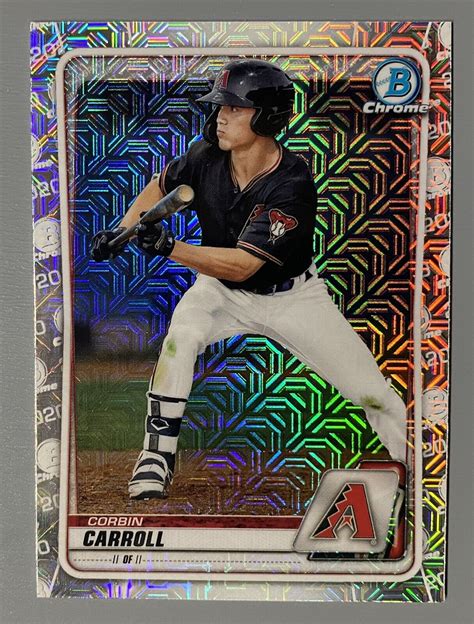 Bowman Draft Chrome Corbin Carroll Asia Mojo Refractor Bd Nd