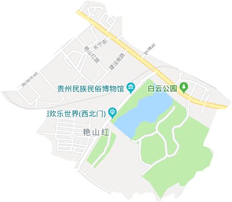 艳山红社区服务中心高清电子地图