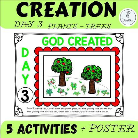 7 Days of Creation Bundle Activities & Posters | Draw It, Color It ...