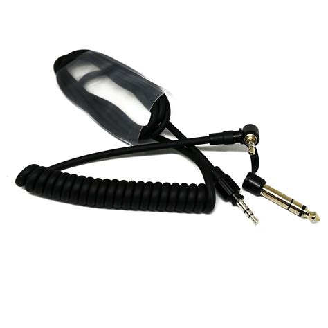 Replacement Dre Beats Black Audio Coiled Cable Fixabeat